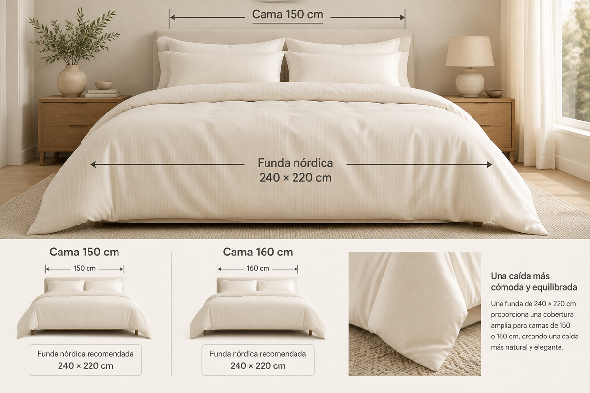 Funda nórdica para cama de 150 o 160 cm
