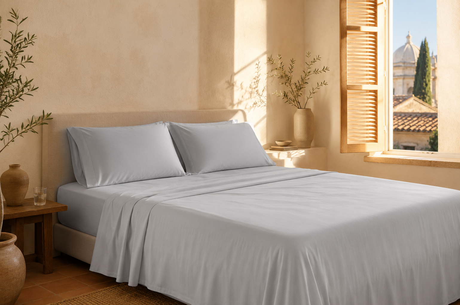 Sábanas para calor seco: cómo preparar la cama en veranos de Madrid, Roma y el interior mediterráneo