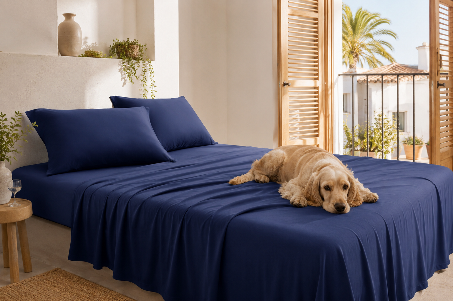 Ropa de cama fresca para hogares con mascotas